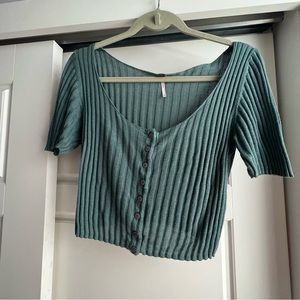 Free People cropped short sweater